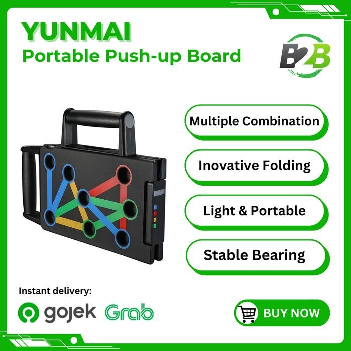 Ready YUNMAI Push Up Board ที่วางวิดพื้นแบบพับได้แบบพกพา Push Up Board