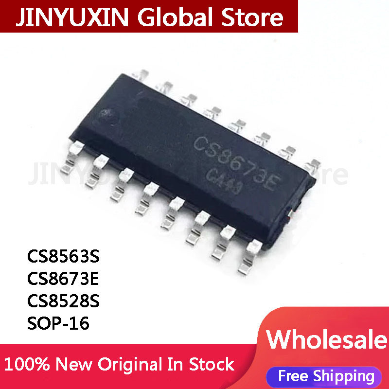 10PCs ใหม่ CS8563S CS8323S CS8575S CS8326S CS8673E CS8676E SOP-16 IC ชิปสต็อกขายส่ง