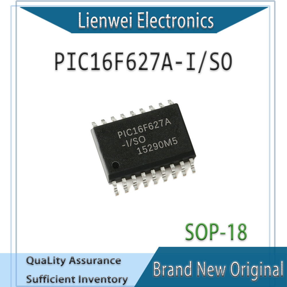 100% ใหม่ Original PIC16F627A PIC16F627A-I/SO PIC16F627 IC MCU ชิปเซ็ต SOP-18