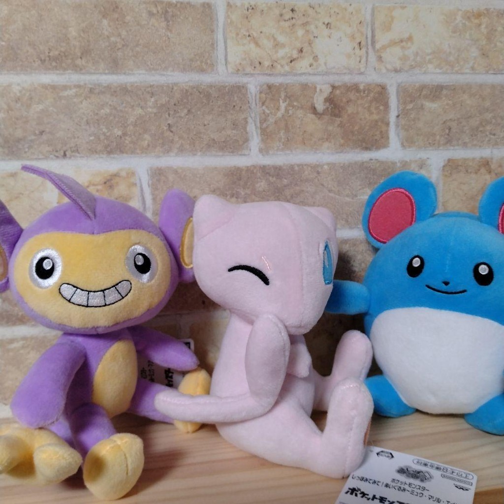 【Direct from Japan】ตุ๊กตาโปเกมอนหางยาว - Mew, Marill, Aipom【Japan Exclusive】
