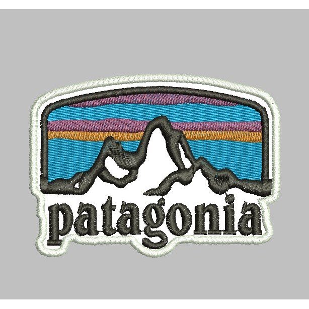 PG-02| -PATAGONIA- / FASHION LOGO EMBROIDERY PATCH - MOUNTAIN
