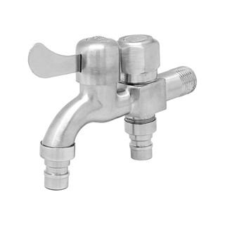 ก๊อกล้างพื้น สเตนเลส 304 KASSA รุ่น KS-38233 สีซาติน