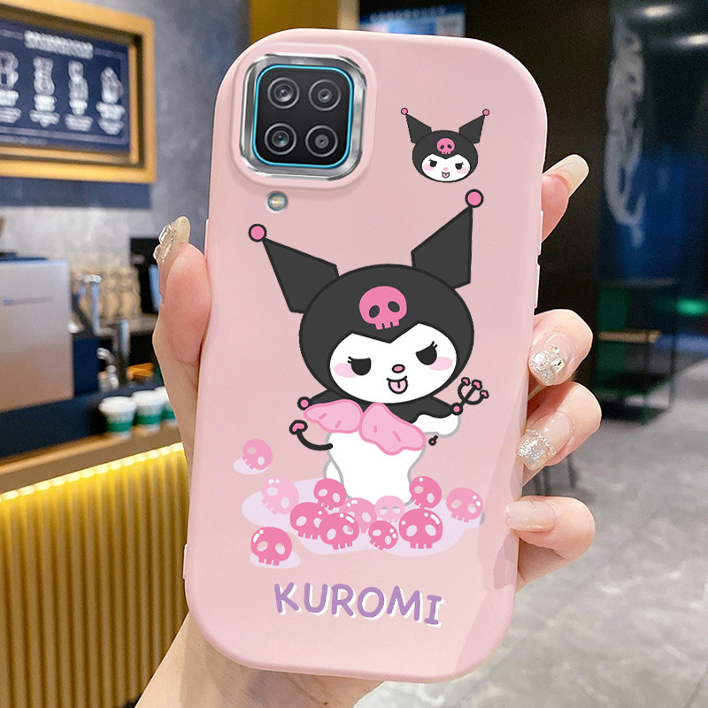 เคสสำหรับ Samsung Galaxy A12 4G A12 5G A22 4G M12 F12 เคสโทรศัพท์กระต่ายกันกระแทกกลมและอ้วน