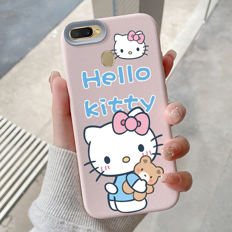 MERAH HPเคสโทรศัพท์สําหรับOPPO A7 A5s A12 A12s A11KกรณีหนังTPUโทรศัพท์Softcaseซิลิโคนเคสโทรศัพท์ทนสี