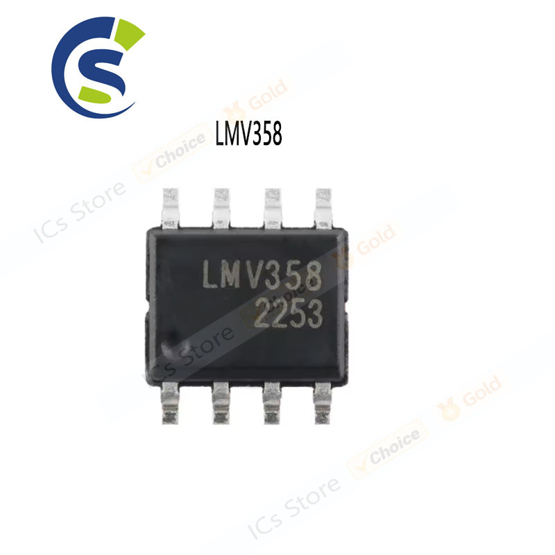 10 ชิ้นชิปเครื่องขยายเสียงปฏิบัติการใหม่และต้นฉบับ LMV358AM8X SOP-8 LMV358
