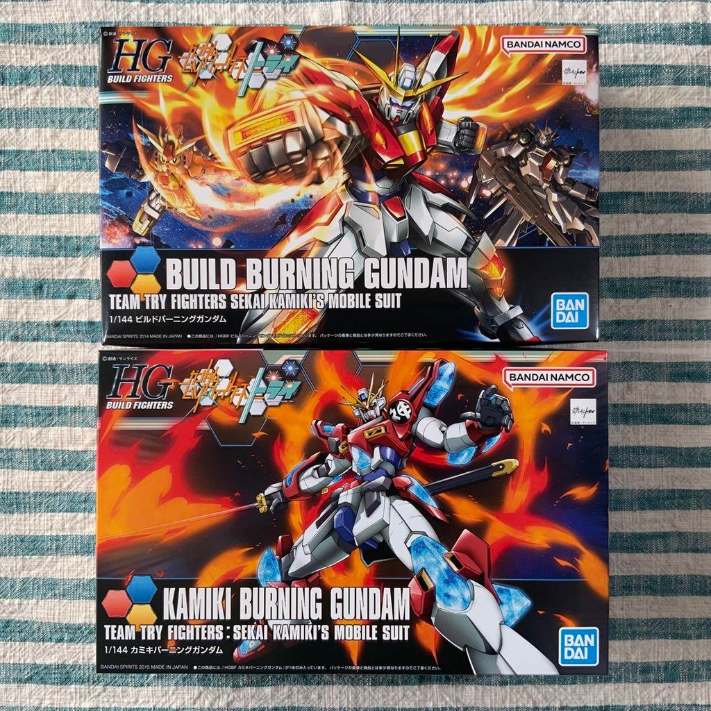 【Direct from Japan】★HG Gunpla★ [Build Burning Gundam & Kamiki Burning Gundam] ชุด 2 ชิ้น【Japan Exclu