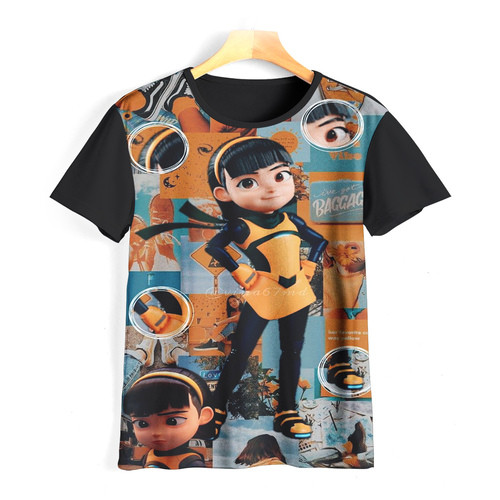 เสื้อยืด Ejen Alicia, ตัวละคร Ejen Ali Animation, เสื้อยืด Distro พรีเมี่ยม, เสื้อผ้าเด็กและผู้ใหญ่ 