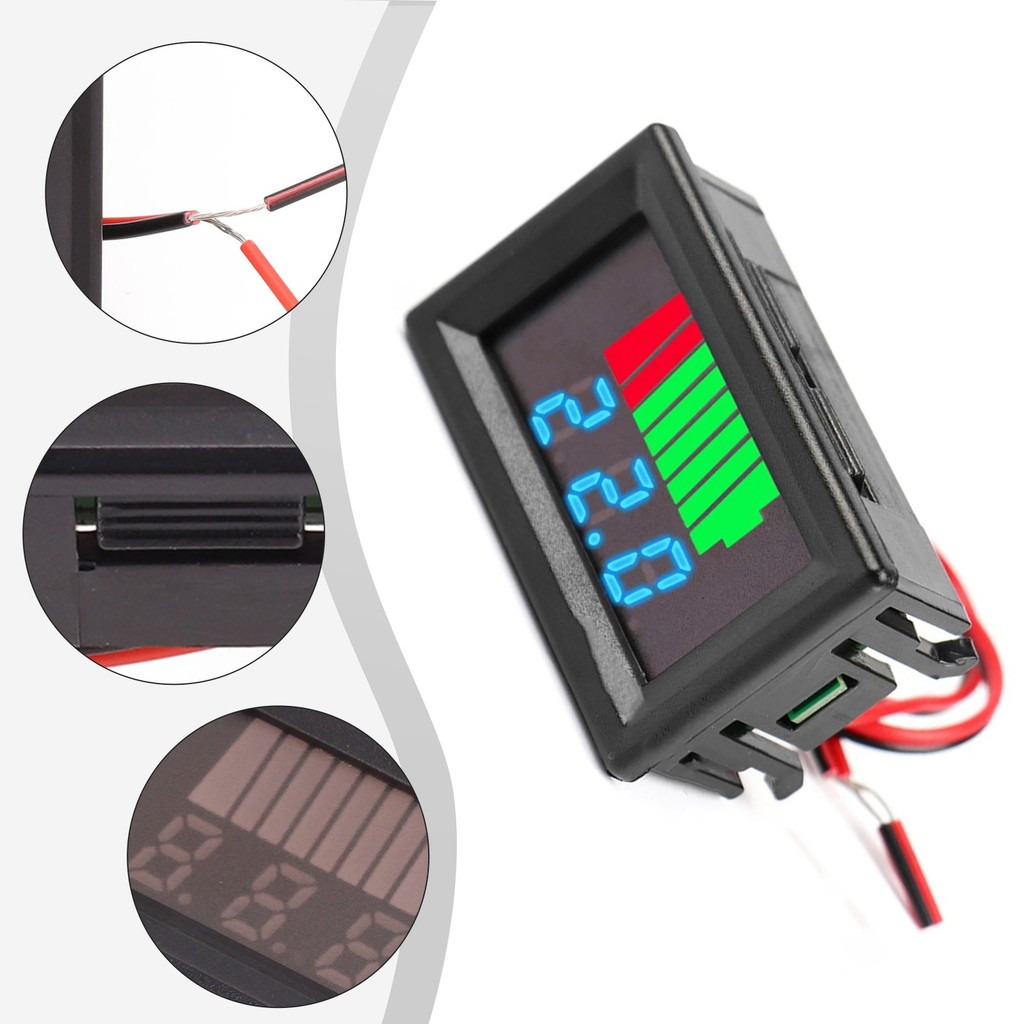 GJ-xk 12-72V Battery Charge Indicator Lithium Battery Capacity Meter Digital Display