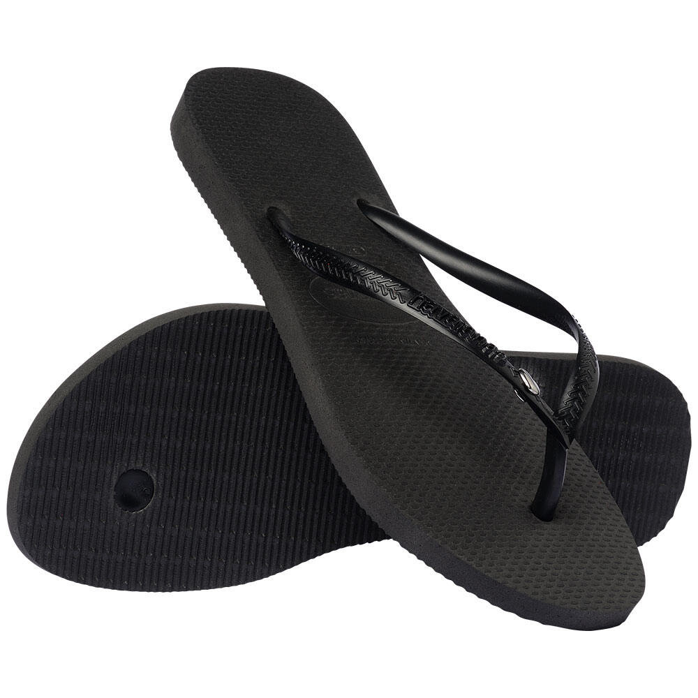 HAVAIANAS รองเท้าแตะ Slim Heart Metal Flip Flops BLACK 415022600903F_F5BKXX - รูปที่ 2