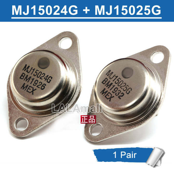 1 คู่ Original MJ15024G + MJ15025G TO-3 MJ15024 MJ15025 16A 200-250V 250W Silicon Power ทรานซิสเตอร์