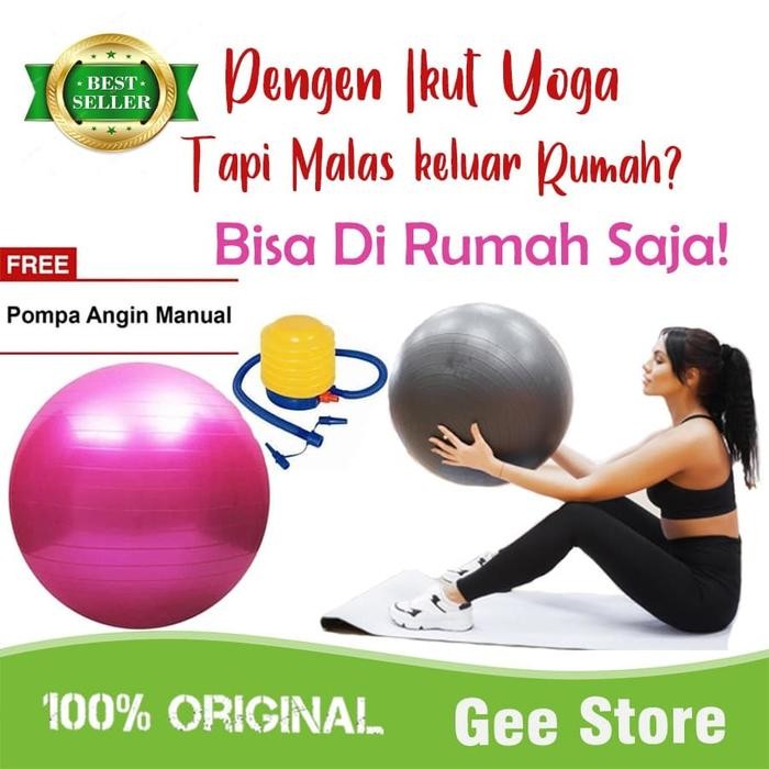 Ready YOGA BALL GYM BALL 65 CM ฟรี PUMP YOGA EQUIPMENT A20