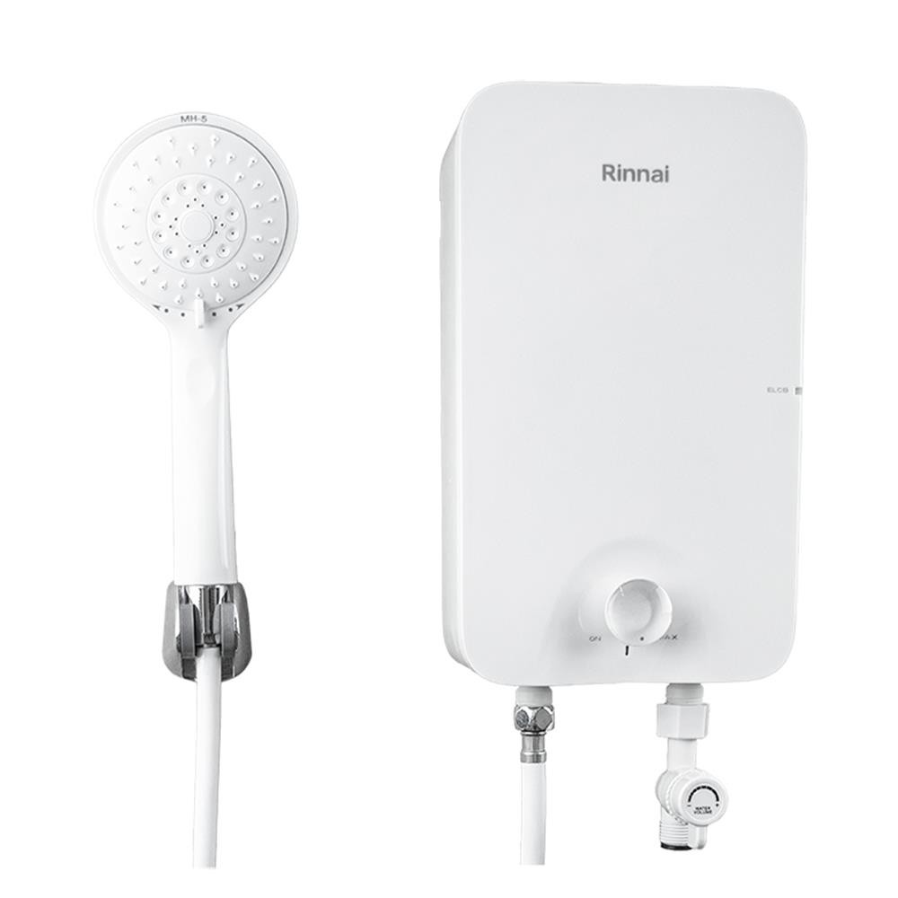 Rinnai FON เครื่องทำน้ำอุ่นไฟฟ้า 3500 วัตต์ / 4500 วัตต์ สีขาว