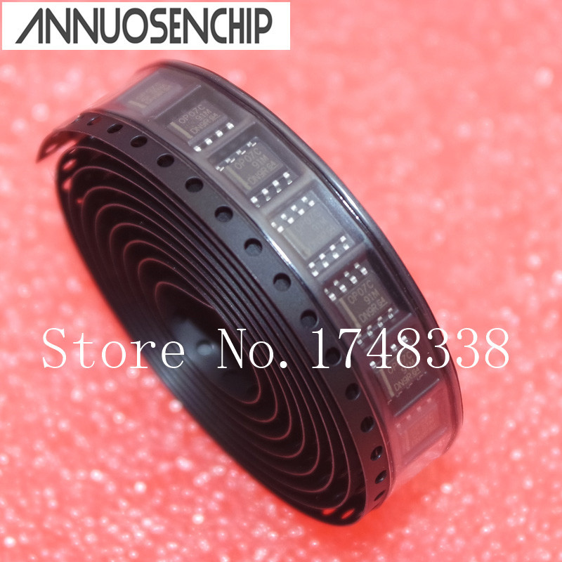 100 ชิ้น SOP8 PRECISION OPERATIONAL AMPLIFIERS OP07C OP07 OP07CDR