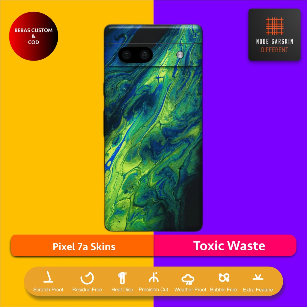 Garskin Skin Pixel 7a Toxic Waste Fullbody / Backly | Anti-scratch | เคส | ไวนิลไวนิล
