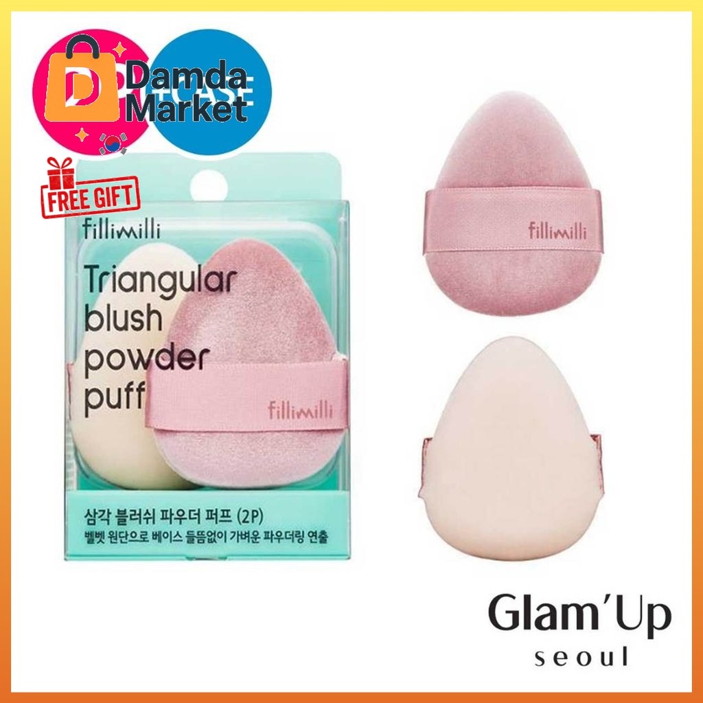 Fillimili Triangle Blush Powder Puff 2p Olive Young Makeup Tool