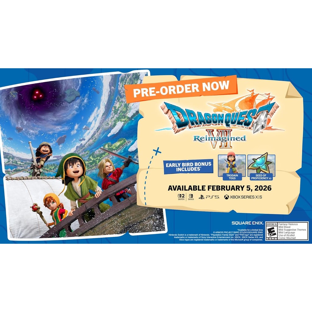 พร้อมส่ง | Nintendo Switch™ NS2 / NSW Dragon Quest VII Reimagined [bY ClaSsIC GaME] - รูปที่ 2