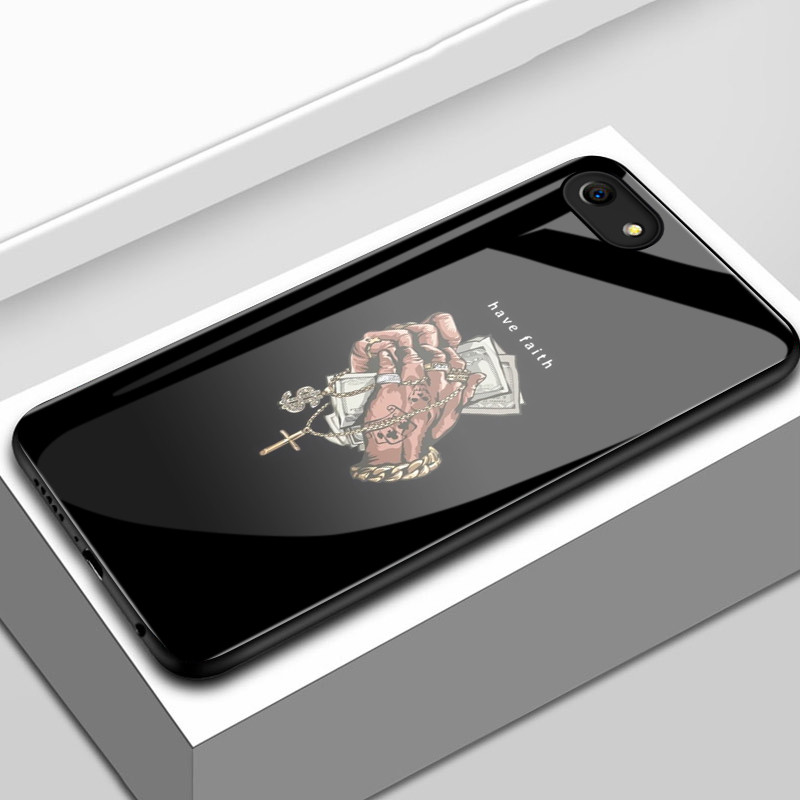 เคสสำหรับ OPPO A83 2018 A1 2018 เคสโทรศัพท์ประนีประนอมเปลือกแก้วกันกระแทก