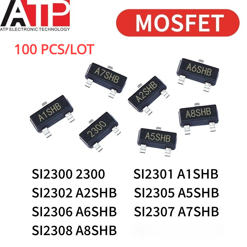 100PCS SI2300 2300 SI2301 A1SHB SI2302 A2SHB SI2305 A5SHB SI2306 A6SHB SI2307 A7SHB SI2308 A8 A8SHB2