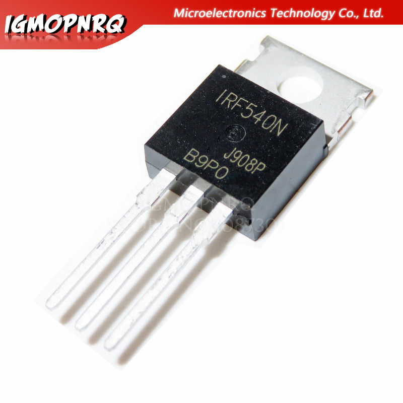 10pcs IRF540N IRF540 IRF540NPBF MOSFET MOSFT 100V 33A 44mOhm 47.3nC TO-220 ใหม่เดิม