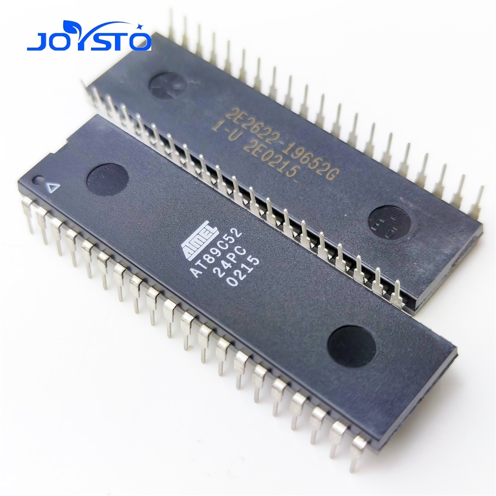 5PCS AT89C52-24PI AT89C52-24PU AT89C52-24PC AT89C52 24PI 24PU 24PC DIP-40 8-BIT 8KB แฟลช Microcontro