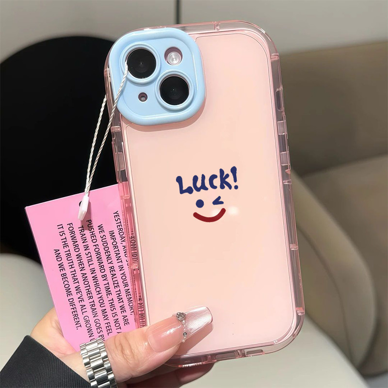 สีสันหน้ายิ้ม Lucky Casing Samsung S25 Plus Ultra S24 Fe M15 M55 5G M54 S24 Plus M14 S20 S21 Note 20