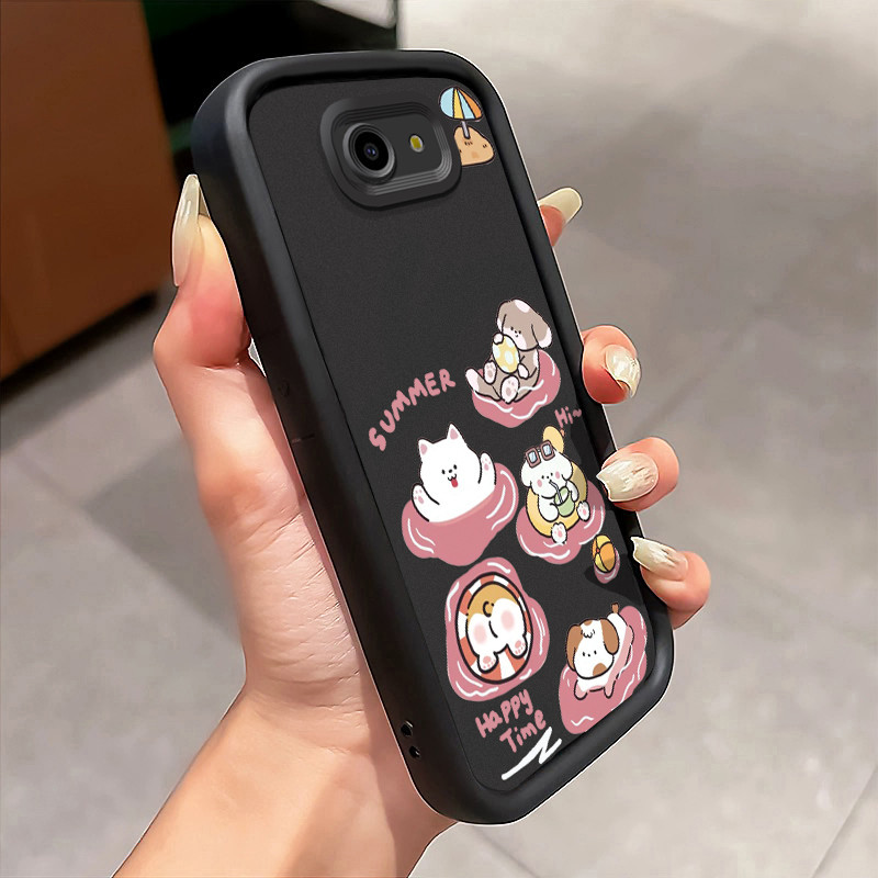 MATA Samsung Galaxy J4 Plus 2018 J6 Plus 2018 J4 Prime J6 Prime J2 Prime J2 Ace Case Happy Dog Cat P