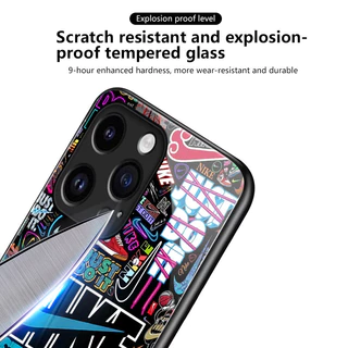 เคสสำหรับ OPPO A3 Pro 5G A80 5G เคสโทรศัพท์แบรนด์อินเทรนด์เปลือกแก้วกันกระแทก
