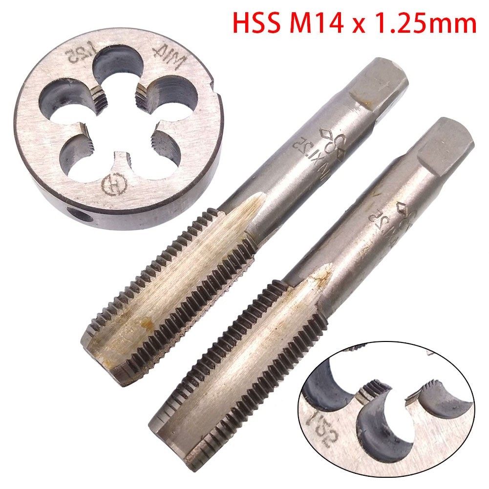 L-HOTHSS สําหรับ M14 x 1.25 มม.Taper & Tap & สําหรับ M14 x 1.25 มม.Die ด้ายเมตริกขวามือ