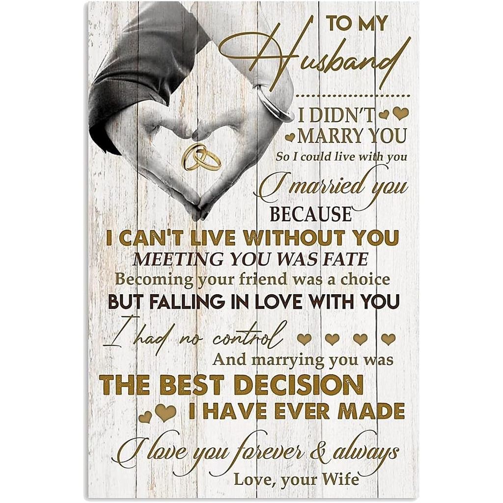 To My Husband. i Didn-Marry You so i Could Live with You. i แต่งงาน คุณเพราะฉันไม่สามารถรักโดยไม่ต้อ