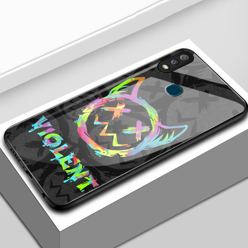 เคสสำหรับ VIVO Y11 2019 Y3 2019 เคสโทรศัพท์ปีศาจเปลือกแก้วกันกระแทก