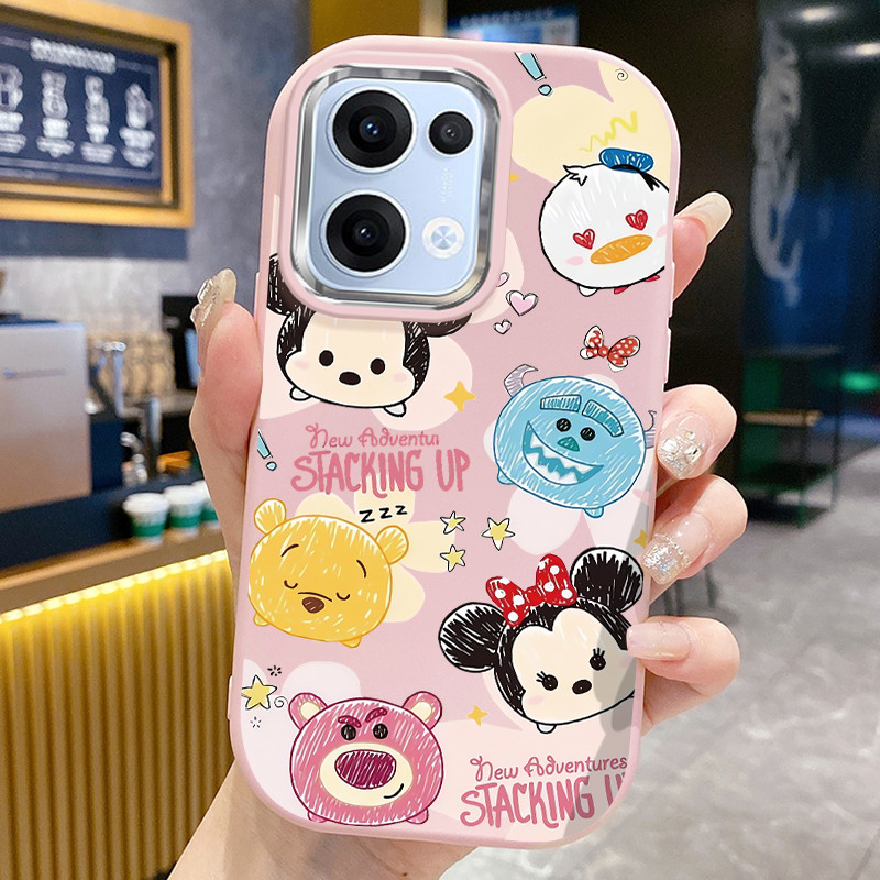 เคสสำหรับ OPPO Reno 13 5G Reno 13F 4G Reno 13F 5G เคสโทรศัพท์สัตว์น่ารักกันกระแทกกลมและอ้วน
