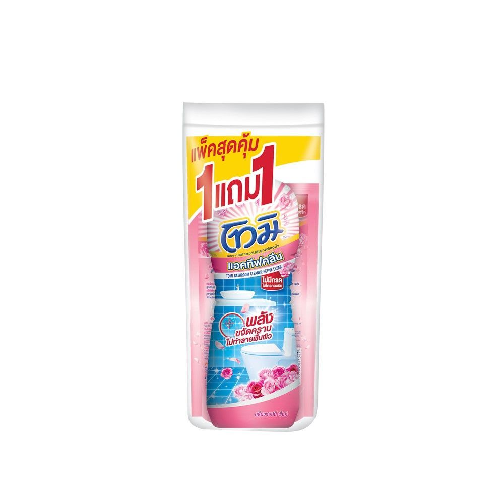 [สินค้าส่งด่วน] โทมิ น้ำยาล้างห้องน้ำ ชมพู 700+400 มล.