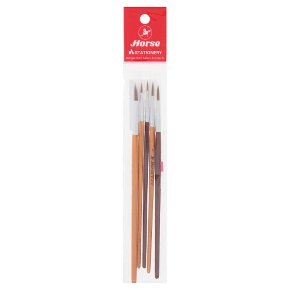 [สินค้าส่งด่วน] ตราม้า พู่กัน เบอร์ 0 2 4 6 8
