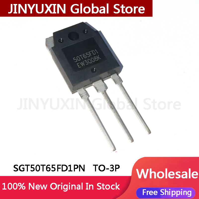 2-10 ชิ้น 50T65FD1 SGT50T65FD1 SGT50T65FD1PN IGBT 50A 650V TO-3P สต็อกขายส่ง