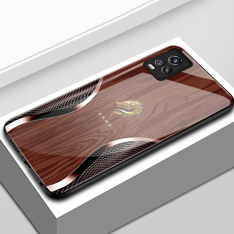 เคสสำหรับ VIVO V20 V20 SE V20 Pro เคสโทรศัพท์มังกรเปลือกแก้วกันกระแทก
