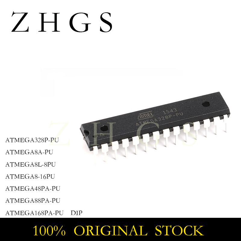 2PCS ATMEGA328P-PU ATMEGA8A-PU ATMEGA8L-8PU ATMEGA8-16PU ATMEGA48PA-PU ATMEGA88PA-PU ATMEGA168PA-PU 