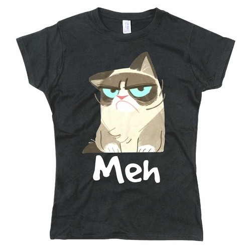 2025 Funny T Grumpy Cat Meh Fit Funny T