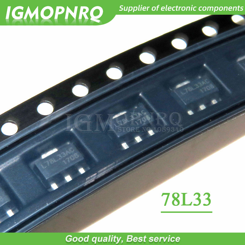 10PCS L78L33ABUTR 3.3V .1A SOT 89 L78L33ABU 78L3 L78L33A 78L33 L78L33 78L33A ใหม่จัดส่งฟรี