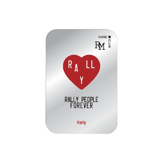 CaseClub Magnetic Mirror Cardholder Stand ที่ใส่บัตร แม่เหล็ก มีกระจกและขาตั้ง Rally People Club สำหรับ ไอโฟน 17