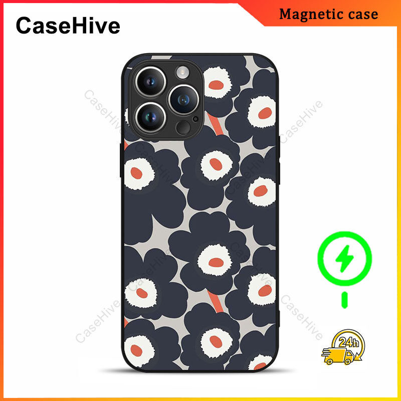 เคสโทรศัพท์ดอกไม้สําหรับ iPhone 17 Pro Max / iPhone 16 Pro Max / 15 Pro Max / 13 / Samsung Galaxy S2