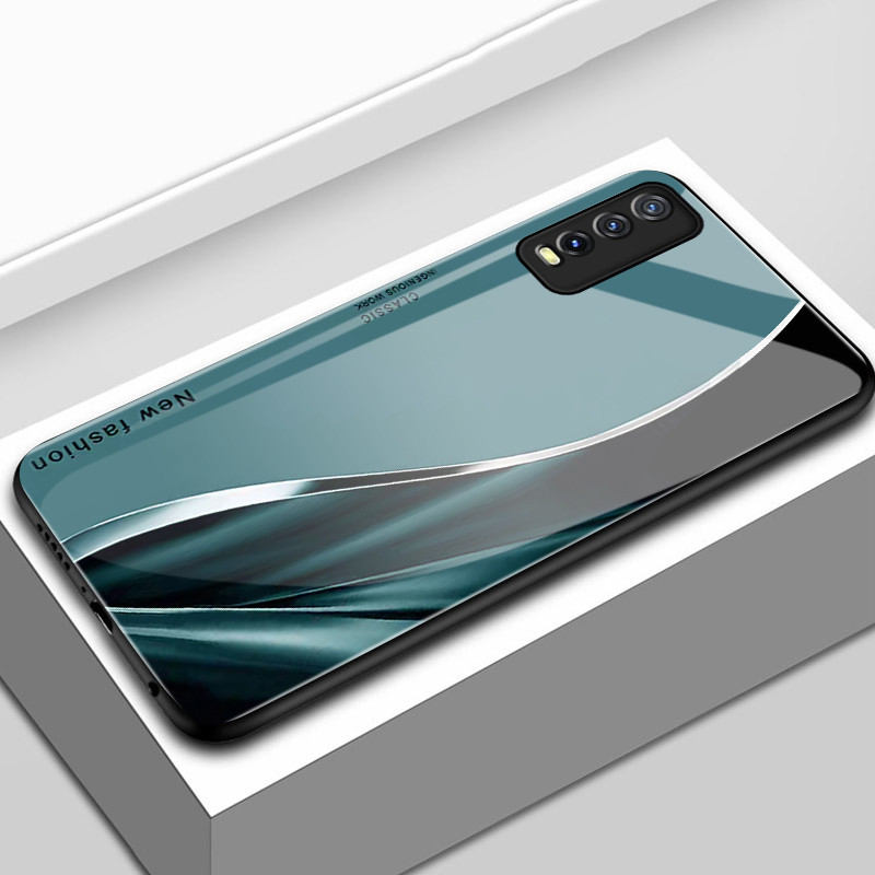 เคสสำหรับ VIVO Y20 Y20i Y20s Y20t Y20a Y20G Y12s Y12a Y11s เคสโทรศัพท์เส้นเปลือกแก้วกันกระแทก