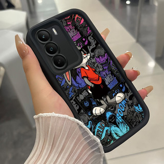 เคสสำหรับ Realme C75 4G C75X 4G 14X 5G เคสโทรศัพท์กระต่ายสามสีซิลิโคนกันกระแทก