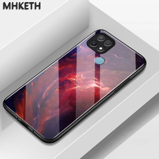 เคสสำหรับ OPPO A15 A15s A35 4G เคสโทรศัพท์กันตกทำจากแก้วพราว…