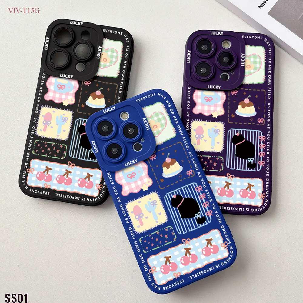 HP เคสโทรศัพท์สําหรับ VIVO V40 V15 V9 S1 T1 Lite 4G 5G ปลอกซิลิโคนโหมด Softcase โทรศัพท์ XTY01 0015