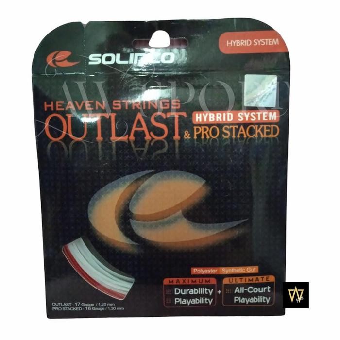 SOLLINCO OUTLAST 17L/1.50mm & PRO STACKING สายเทนนิส 16L/1.30mm ไฮบริด