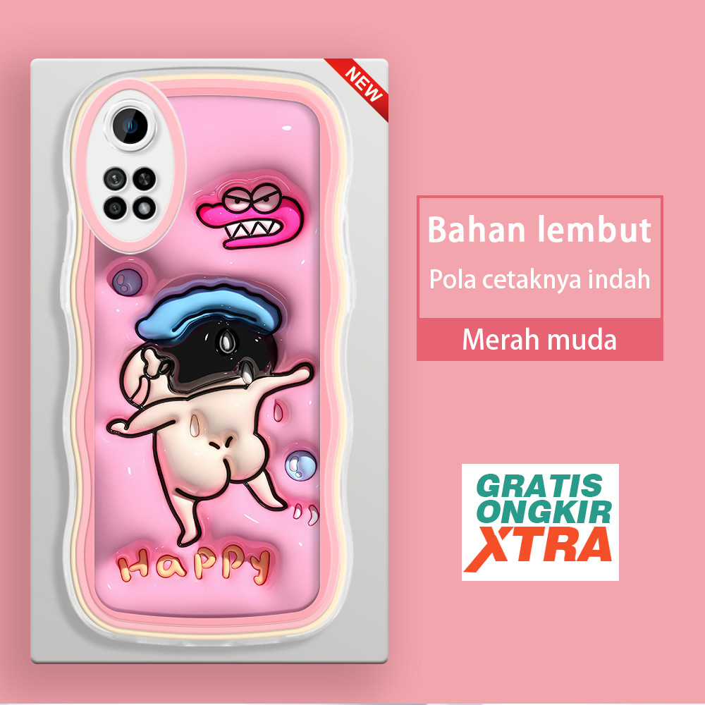 HP Infinix Note 8 10 11 12 12i 30 40 Pro PLUS 40S Shin-chan Fun 3D Soft Case สบายอินเทรนด์Wave ครอบค