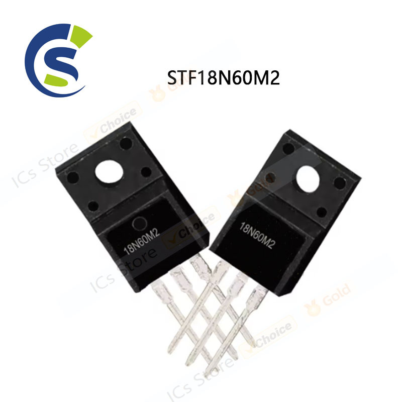 ชิปเซ็ตใหม่และต้นฉบับ 10 ชิ้น 18N60M2 TO-220 STF18N60M2