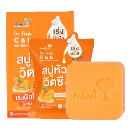 HOT🔥(กล่องx4) Nami I’m fresh C&E Whitening /Gluta Collagen นามิ แอม เฟรช ซี&อี ไวท์เทนนิ่ง/ กลูต้า ค
