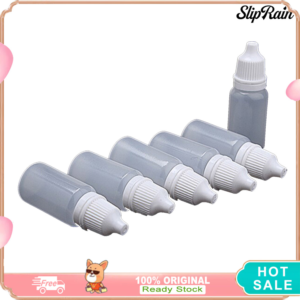 [COD]❤5 ชิ้นทนทาน 5-100ml พลาสติกเปล่า Squeezable Dropper ขวด Eye Liquid Dropper