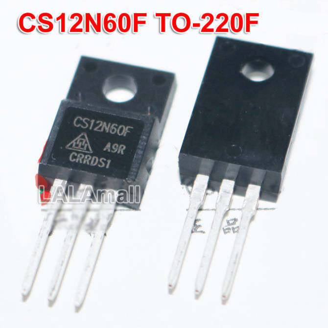 5pcs CS12N60F TO-200F CS12N60FA9R 12N60F TO220F 12A/600V MOSFET ทรานซิสเตอร์ใหม่เดิม